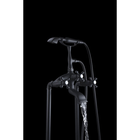 Tugela 3-Handle Claw Foot Tub Faucet with Hand Shower