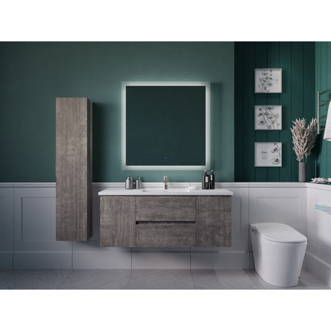 48 in. W x 20 in. H x 18 in. D Bath Vanity Set with Vanity Top in White with White Basin and Mirror
