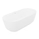 FT-AZ511 - ANZZI Sabbia 5.9 ft. Solid Surface Center Drain Freestanding Bathtub in Matte White