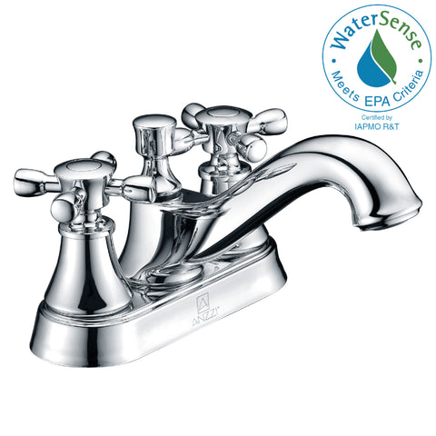 4 in. Centerset 2-Handle Mid-Arc Bathroom Faucet in Polished Chrome