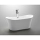 ANZZI 67 in. x 31 in. Freestanding Soaking Tub with Flatbottom - Eft Series