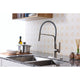 KF-AZ003BN - ANZZI Accent Single Handle Pull-Down Sprayer Kitchen Faucet in Brushed Nickel