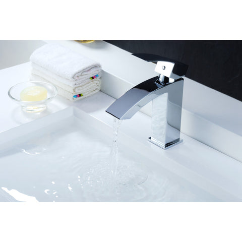 L-AZ037 - ANZZI Revere Series Single Hole Single-Handle Low-Arc Bathroom Faucet in Polished Chrome