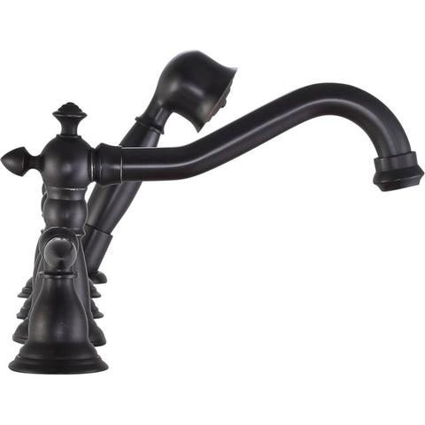 Patriarch 2-Handle Deck-Mount Roman Tub Faucet with Handheld Sprayer