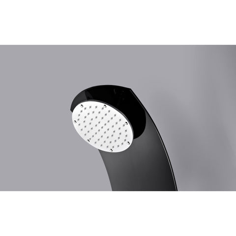 SP-AZ047 - ANZZI Llano Series 56 in. Full Body Shower Panel System with Heavy Rain Shower and Spray Wand in Black