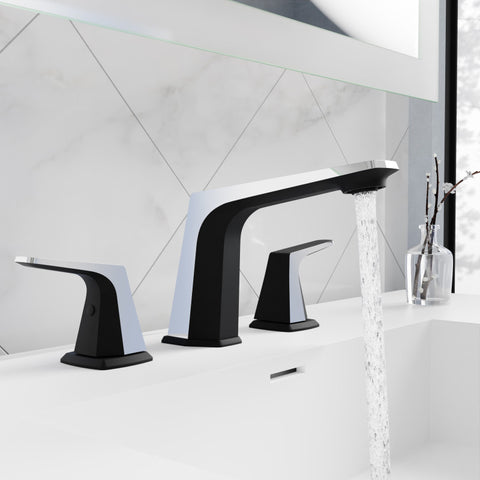 ANZZI 2-Handle 3-Hole 8 in. Widespread Bathroom Faucet With Pop-up Drain