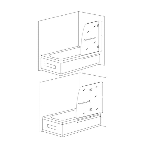 ANZZI 5 ft. Acrylic Rectangle Tub With 48 in. by 58 in. Frameless Hinged tub door