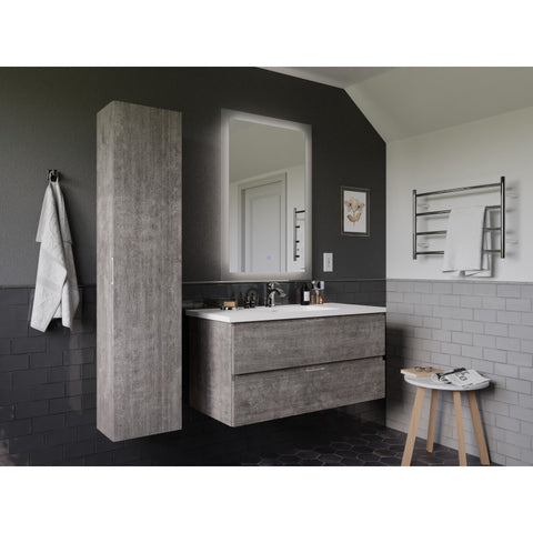 39 in. W x 20 in. H x 18 in. D Bath Vanity Set with Vanity Top in White with White Basin and Mirror