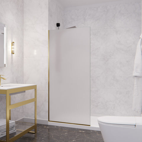 Aegis Series 34 in. by 74" Frameless Fixed Shower Screen