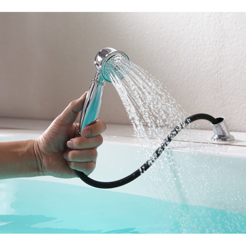 Patriarch 2-Handle Deck-Mount Roman Tub Faucet with Handheld Sprayer