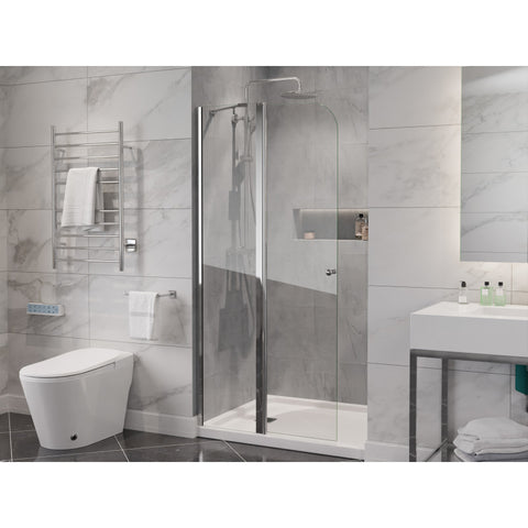ANZZI Romance 72-in. x 33.5-in. Frameless Swinging Shower Door