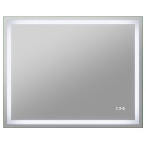BA-LMDFX010AL - ANZZI 32-in. x 40-in. LED Front Lighting Bathroom Mirror with Defogger