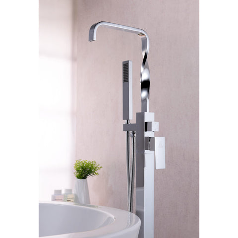 ANZZI Yosemite 2-Handle Claw Foot Tub Faucet with Hand Shower