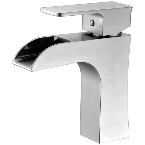 ANZZI Forza Series Single Hole Single-Handle Low-Arc Bathroom Faucet