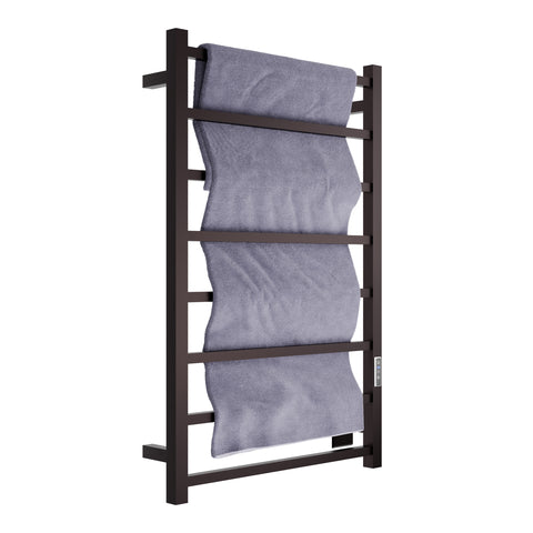 ANZZI Bell 8-Bar Stainless Steel Wall Mounted Electric Towel Warmer Rack