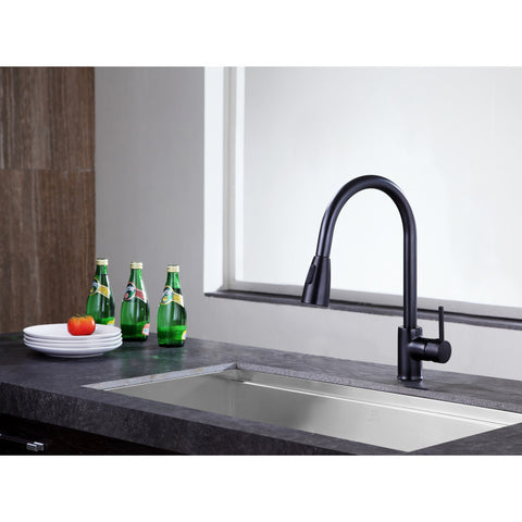 KF-AZ212ORB - ANZZI Sire Single-Handle Pull-Out Sprayer Kitchen Faucet in Oil Rubbed Bronze