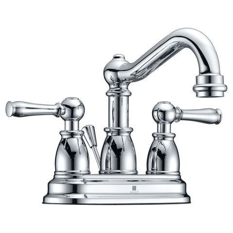 ANZZI Edge Series 4 in. Centerset 2-Handle Mid-Arc Bathroom Faucet in Polished Chrome