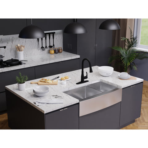 Sifo Hands Free Touchless 1-Handle Pull-Down Sprayer Kitchen Faucet with Motion Sense and Fan Sprayer