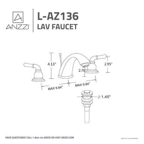 Prince 8 in. Widespread 2-Handle Bathroom Faucet