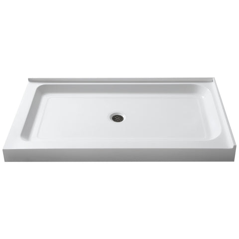 SB-AZ022L-R - ANZZI Vega 36 x 48 in. Double Threshold Shower Base in White