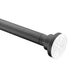 AC-AZSR55MB - ANZZI 35-55 Inches Shower Curtain Rod with Shower Hooks in Matt Black | Adjustable Tension Shower Doorway Curtain Rod | Rust Resistant No Drilling Anti-Slip Bar for Bathroom | AC-AZSR55MB