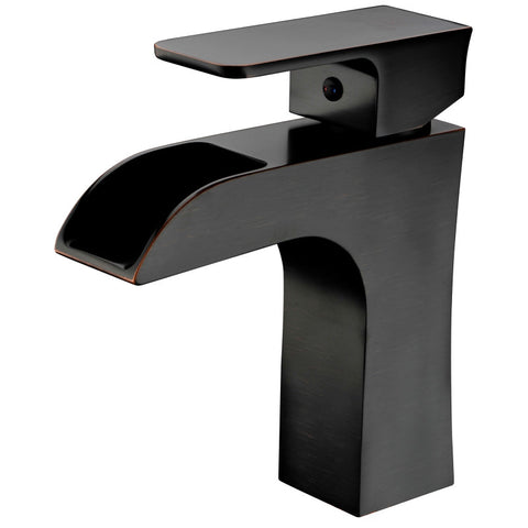 ANZZI Forza Series Single Hole Single-Handle Low-Arc Bathroom Faucet