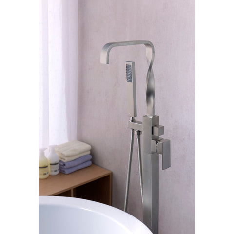 Yosemite 2-Handle Claw Foot Tub Faucet with Hand Shower