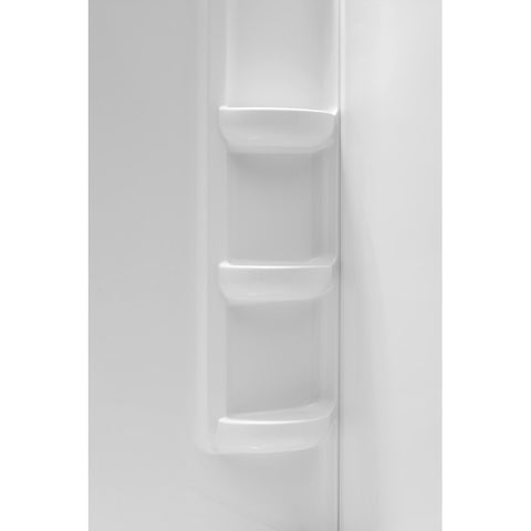 SW-AZ008WH-R - ANZZI 60 in. x 36 in. x 60 in. 3-piece DIY Friendly Alcove Shower Surround in White