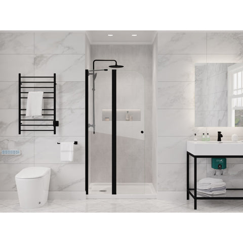 ANZZI Romance 72-in. x 33.5-in. Frameless Swinging Shower Door