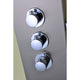 SP-AZ024 - ANZZI Arc 64 in. 2-Jetted Shower Panel with Heavy Rain Shower and Spray Wand in Brushed Stainless Steel
