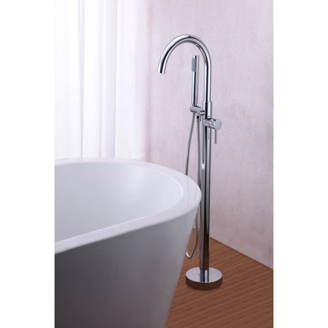 Coral Series 2-Handle Freestanding Claw Foot Tub Faucet with Hand Shower