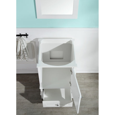 ANZZI Alexander 21 in. W x 34.4 in. H Bathroom Vanity Set in Rich White