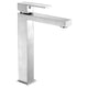 LSAZ040-096B - ANZZI Voce Series Deco-Glass Vessel Sink in Lustrous Blue with Enti Faucet in Brushed Nickel