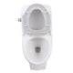 ANZZI Templar 1-piece 1.28 GPF Single Flush Elongated Toilet in White