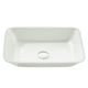 LS-AZ910 - ANZZI Innovio Rectangle Glass Vessel Bathroom Sink with White Finish