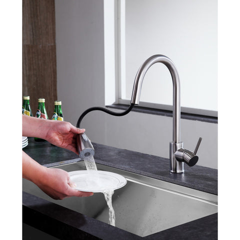 Sire Single-Handle Pull-Out Sprayer Kitchen Faucet