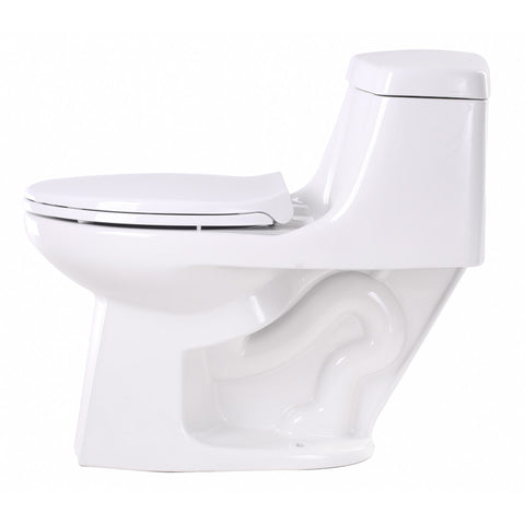 T1-AZ061 - ANZZI Templar 1-piece 1.28 GPF Single Flush Elongated Toilet in White
