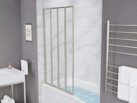 ANZZI 56-in. x 33-in. Accordion-Style Bathtub Shower Door