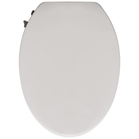 ANZZI Hal Series Non-Electric Bidet Seat for Elongated Toilet in White with Dual Nozzle, Built-In Side Lever and Soft Close