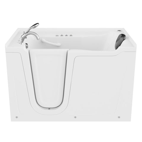 ANZZI 36 in. x 60 in. Left Drain Quick Fill Walk-In Whirlpool and Air Tub with Powered Fast Drain in White