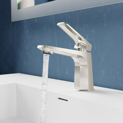 L-AZ903BN - ANZZI Single Handle Single Hole Bathroom Faucet With Pop-up Drain in Brushed Nickel