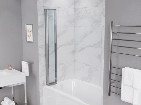 ANZZI 56-in. x 33-in. Accordion-Style Bathtub Shower Door