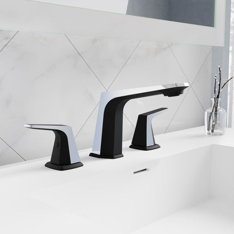ANZZI 2-Handle 3-Hole 8 in. Widespread Bathroom Faucet With Pop-up Drain