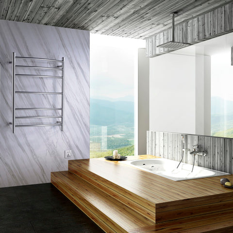 Gown 7-Bar Stainless Steel Wall Mounted Towel Warmer