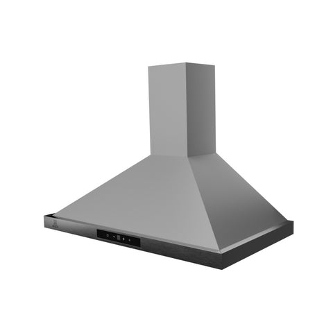 ANZZI Wall Mounted Convertible Range Hood with Aluminum Filter | 2W LED Bulbs x2 | 450 CFM | Touch Switch | Stainless Steel Finish – (36 Inch) | RH-AZ0590ESS