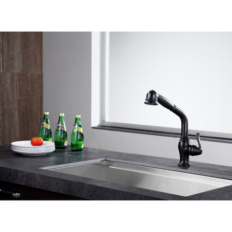 KF-AZ203ORB - ANZZI Del Moro Single-Handle Pull-Out Sprayer Kitchen Faucet in Oil Rubbed Bronze