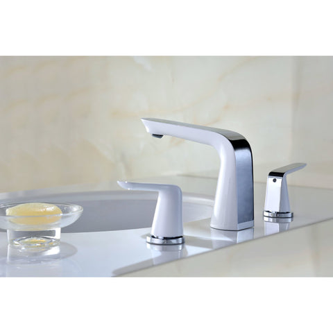 L-AZ018 - ANZZI Pendant Series 8 in. Widespread 2-Handle Low-Arc Bathroom Faucet in Polished Chrome