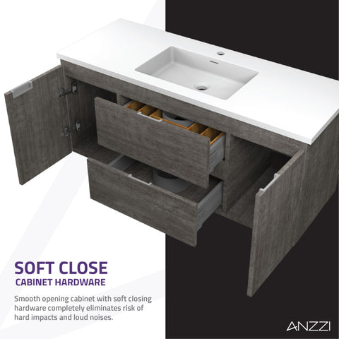 48 in. W x 20 in. H x 18 in. D Bath Vanity Set with Vanity Top in White with White Basin and Mirror