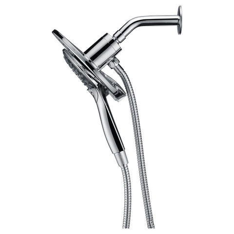 Magnetic Valkyrie Multi-Spray Retro-Fit 7.48 in. Dual Wall Mount Fixed and Handheld Shower Head with Magna-Diverter