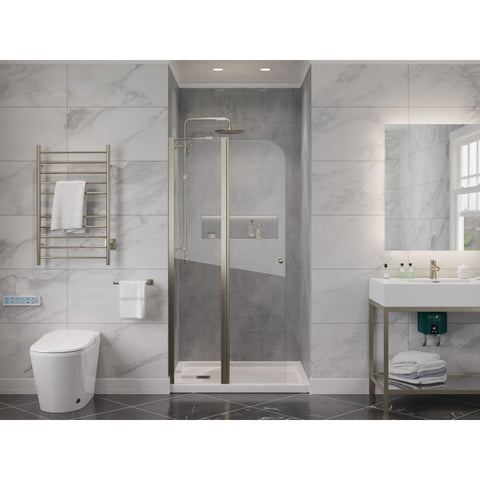 ANZZI Romance 72-in. x 33.5-in. Frameless Swinging Shower Door